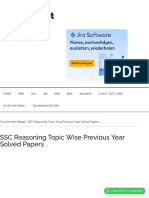 Recruitment Topper: SSC Reasoning Topic Wise Previous Year Solved Papers