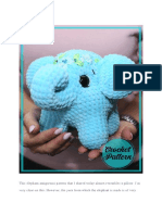 Plush Elephant Marshmallow PDF Amigurumi Free Pattern