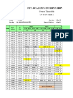 T1908E - Class Schedule