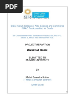 Breakout Game: SIES (Nerul) College of Arts, Science and Commerce Naac Re-Accredited A' Grade