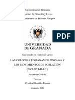 Universidad de Granada Facultad de Filosofía y Letras Departamento de Historia Antigua