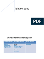Oxidation pond wastewater treatment system overview
