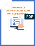 Guidelines - UNIAPPS ONLINE EXAM - ANDROID APP - NEW