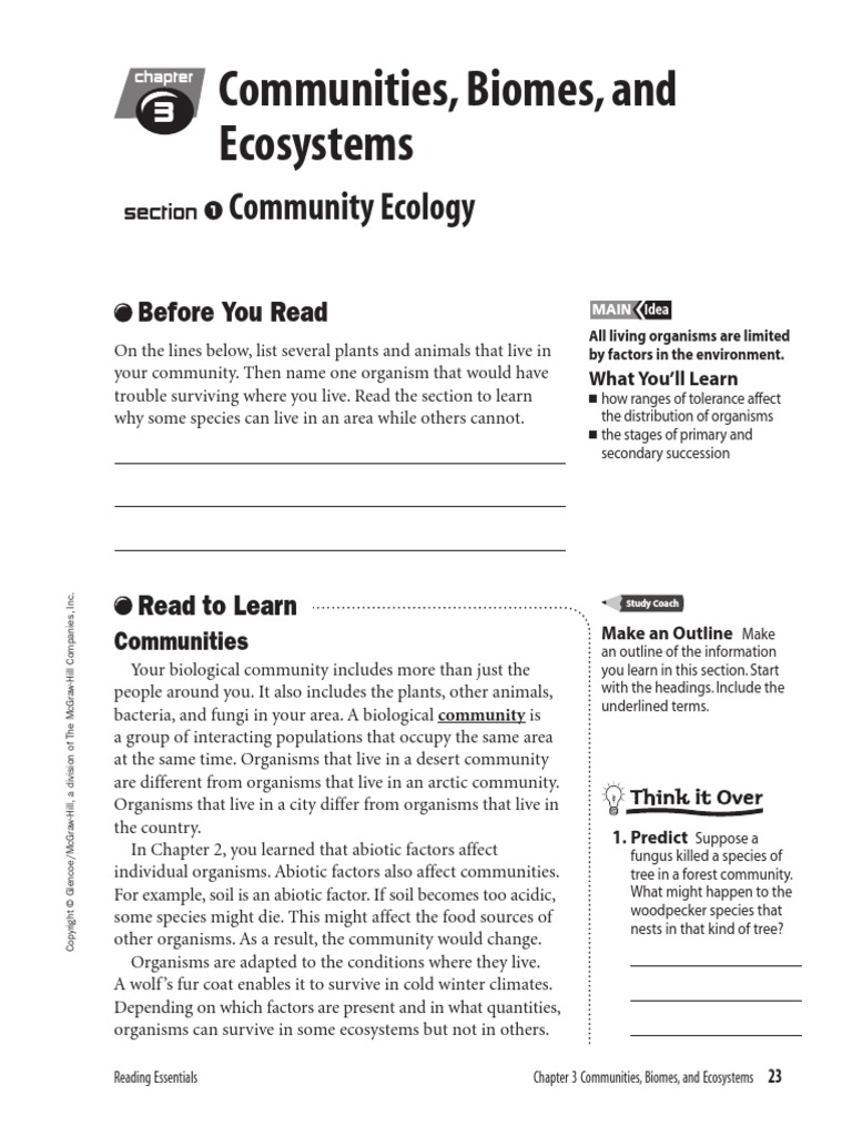 Community Ecology Reading | PDF | Ecosystem | Ecology
