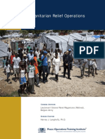 Humanitarian Relief Operations: Peace Operations Training Institute