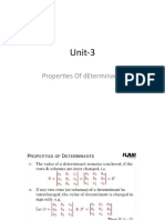 Unit-3, Properties of Determinant