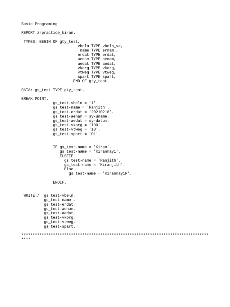 Basic Programming | PDF