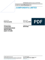 P & B Metal Components Limited: Annual Accounts Provided by Level Business For