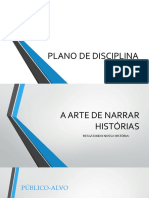 Plano de Disciplina - Arte de Narrar Histórias