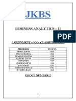 Business Analytics - Ii: Assignment - KNN Classification