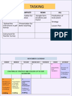 Teacher Survey Instrument Strategy November Calendar