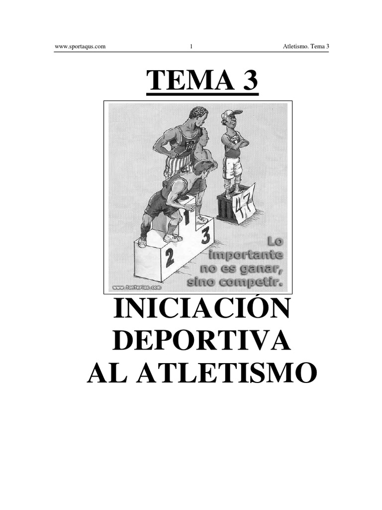 Iniciacion Deportiva Al Atletismo | PDF | Deportes | Deporte del atletismo
