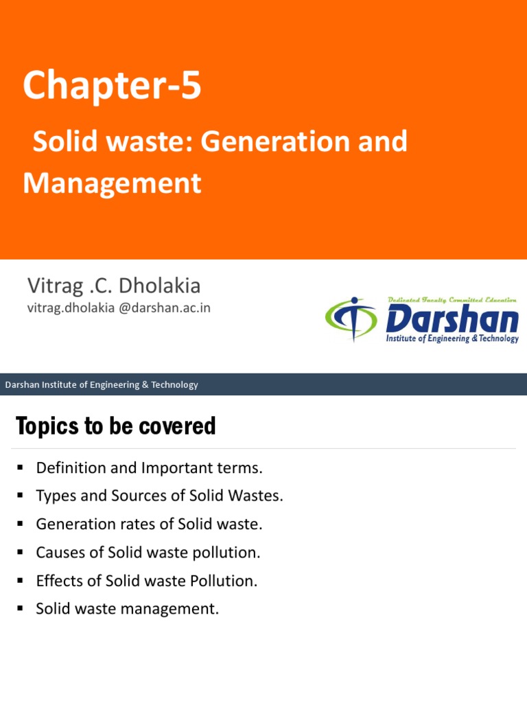 Solid Waste Generation and Management Guide | PDF | Waste Management ...