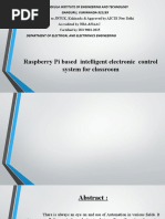 Raspberry Pi Based Intelligent Electronic Control System For Classroom