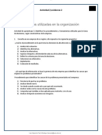 Taller Aplicado. Relacionar Las Herramientas Utilizadas para Tomar Decisiones en Una Organización