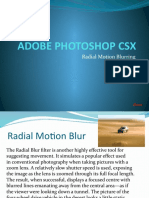 Adobe Photoshop CSX: Radial Motion Blurring