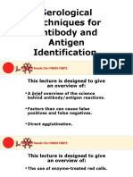 Serological Techniques For Antibody and Antigen Identification