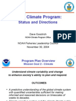NOAA Climate Program:: Status and Directions