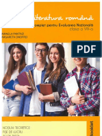 Pdfcoffee.com Limba Si Literatura Romana Ghid Complet Evaluarea Ationala Viii PDF Free