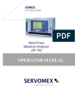 Operator Manual: Nanotrace Moisture Analyzer