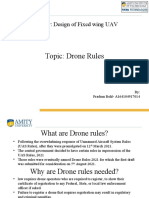 Topic: Drone Rules: Seminar: Design of Fixed Wing UAV