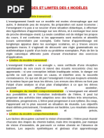 Avantages Et Limites Des 4 Modèles