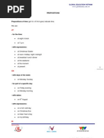 Prepositions - ToEIC Grammar