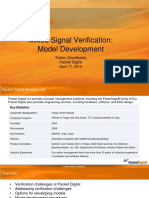 Mixed Signal Verification: Model Development: Tristan Simetkosky Packet Digital April 17, 2015