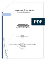 Adaptaciones de Las Plantas