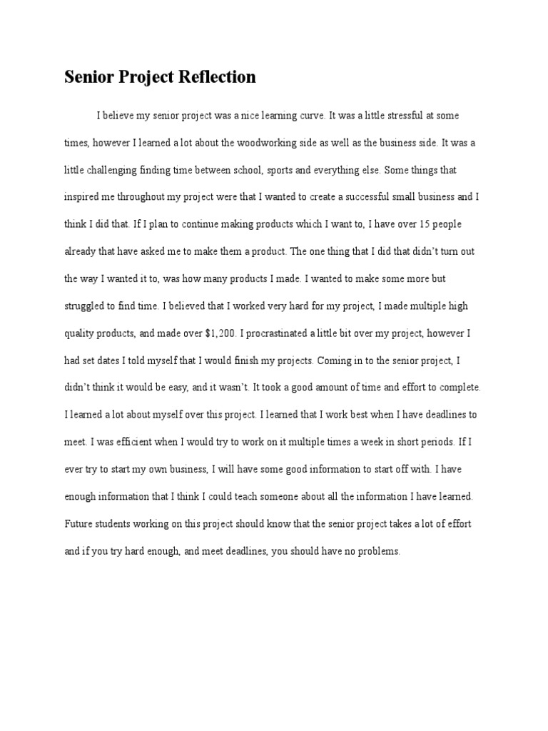 SP Reflection | PDF | Business | Self-Improvement