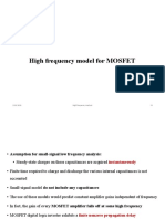 High Frequency Model For MOSFET