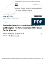 Preventive Detention Laws Allow State To Carve Out Exception For Its Lawlessness: Mihir Desai, Senior Advocate