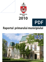 Raportul Primarului Pentru Anul 2010