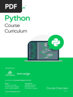 Syllabus Python Masterclass