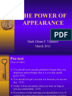 The Power of Appearance