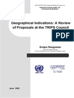 GI - A Review of Proposals at The TRIPS Council
