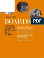 Lessons for Boards From the Nonprofit Overhead Cost Project