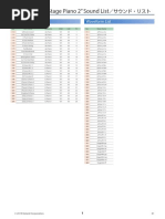 EXZ002 "EXZ Stage Piano 2" Sound List: Tone List Waveform List