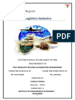 Indian Logistics Industry: Project Report On