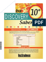 DISCOVERY. Saber. en El Siguiente Cuadro Encuentras Las Pruebas Que Vas A Resolver, El Número de Preguntas y El Tiempo Disponible para Contestarlas.