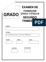 Examen de Formación Cívica y Ética 3