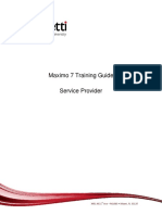 Maximo 7 Training Guide Service Provider: 3451 NE 1 Ave - M1008 - Miami, FL 33137