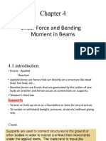 Shear Force and Bending Moment in Beams