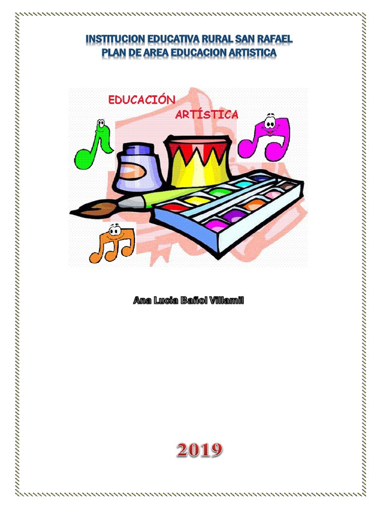 Plan de Área Artística | PDF | Educación primaria | Dibujo