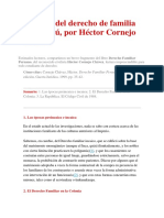 Breve Fragmento Del Libro Derecho Familiar Peruano, Del Reconocido Civilista Héctor Cornejo Chávez