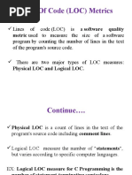 Lines of Code (LOC) Metrics