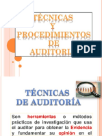 Técnicas y Procedimientos de Auditoria