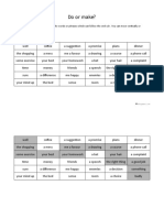 Make or Do Word Maze