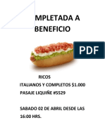 Beneficio para pasaje a Italia