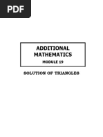 Modul 19 - Solution of Triangles